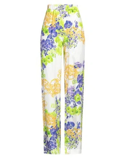 Versace Woman Pants White Size 10 Viscose