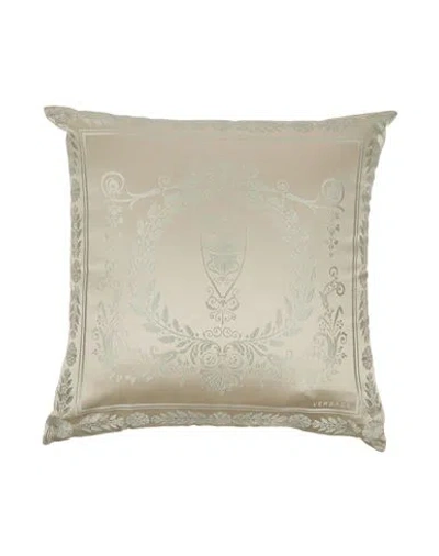Versace Woman Pillow Or Pillow Case Beige Size - Silk In Brown
