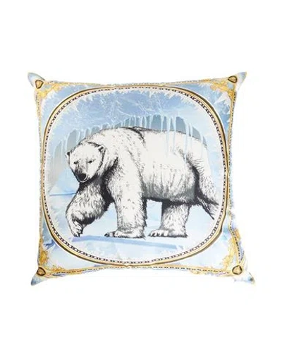 Versace Woman Pillow Or Pillow Case Light Blue Size - Silk