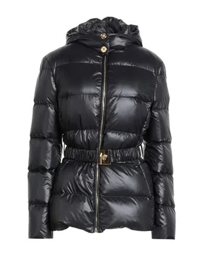 Versace Woman Puffer Black Size 4 Polyester