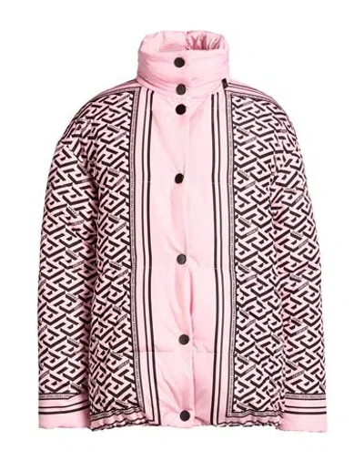 Versace Woman Puffer Pink Size 4 Polyester