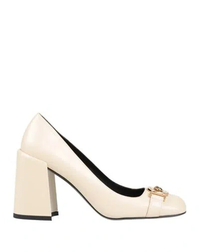 Versace Woman Pumps Beige Size 9 Calfskin