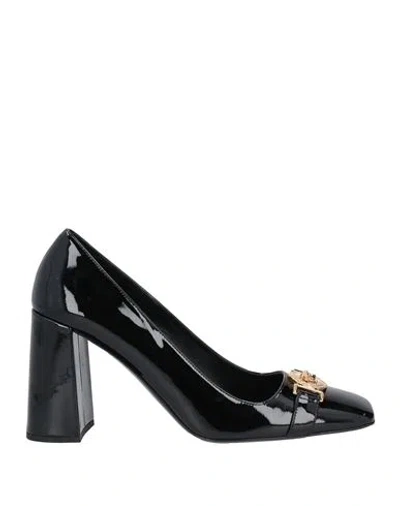 Versace Woman Pumps Black Size 10 Leather