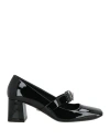 Versace "gianni Ribbon Patent Leather Dé In Black
