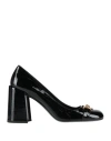 Versace Woman Pumps Black Size 7 Leather