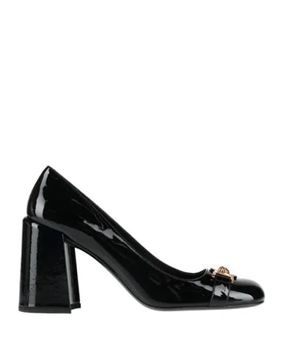 Versace Woman Pumps Black Size 7 Leather