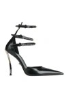 Versace Woman Pumps Black Size 7.5 Calfskin