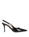 Versace Woman Pumps Black Size 8 Calfskin