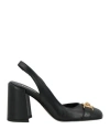 Versace Woman Pumps Black Size 8 Calfskin