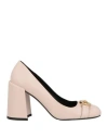 Versace Woman Pumps Light Pink Size 8 Calfskin