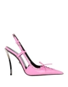 VERSACE VERSACE WOMAN PUMPS PINK SIZE 6.5 LEATHER