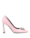 Versace Woman Pumps Pink Size 8 Calfskin