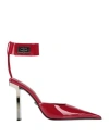 Versace Woman Pumps Red Size 6 Calfskin In Red