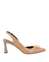 Versace Woman Pumps Sand Size 11 Calfskin