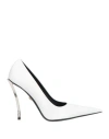 Versace Woman Pumps White Size 8 Calfskin
