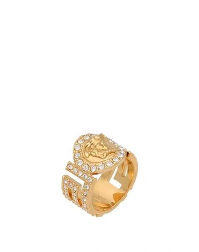 Versace Woman Ring Gold Size 8 Metal