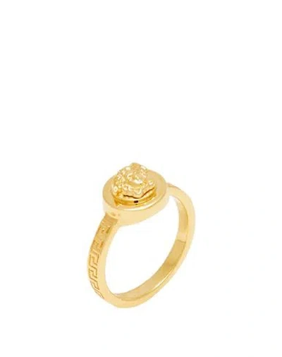 Versace Woman Ring Gold Size 8.5 Metal