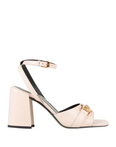 Versace Woman Sandals Light Pink Size 8 Leather