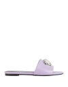 Versace Woman Sandals Light Purple Size 7 Calfskin