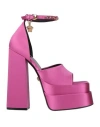 Versace Medusa Aevitas Platform Sandals In Pink