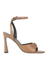 Versace Woman Sandals Sand Size 10 Calfskin