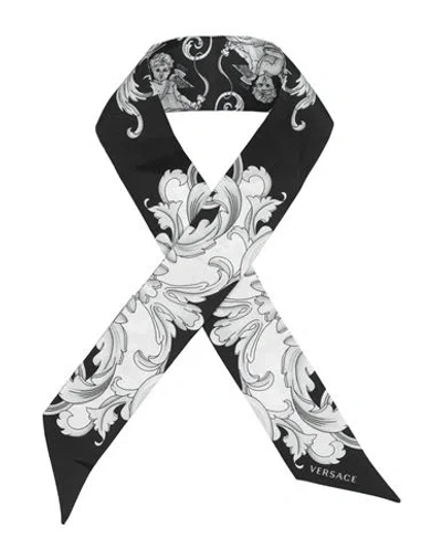 Versace Woman Scarf Black Size - Silk