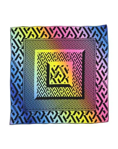 Versace Woman Scarf Fuchsia Size - Silk In Pink