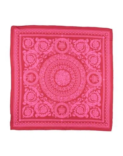 Versace Woman Scarf Garnet Size - Silk In Pink