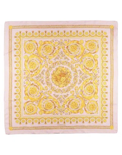 Versace Woman Scarf Pink Size - Silk