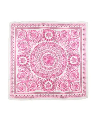 Versace Woman Scarf Pink Size - Silk