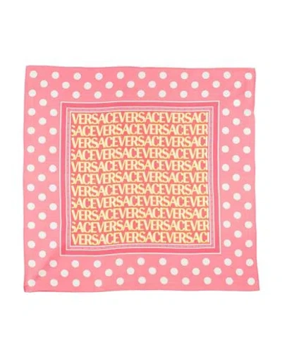 Versace Woman Scarf Pink Size - Silk