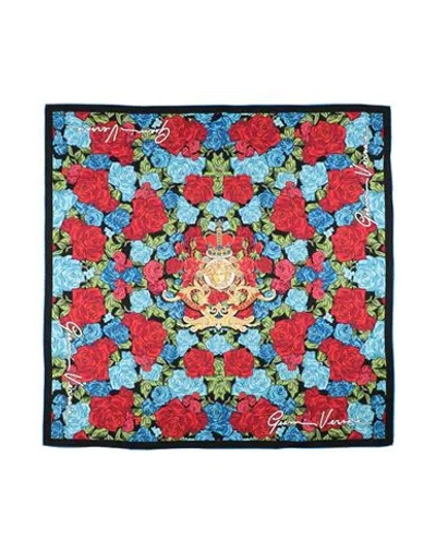 Versace Woman Scarf Sky Blue Size - Silk In Red