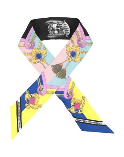 Versace Woman Scarf Yellow Size - Silk In Multi