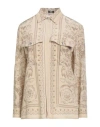 Versace Baroque-print Crepe De Chine Collared Shirt In Burgundy