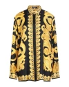 Versace Woman Shirt Black Size 10 Silk