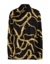 Versace Woman Shirt Black Size 6 Silk