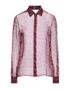 Versace Woman Shirt Fuchsia Size 12 Silk In Pink