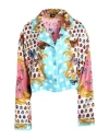 Versace La Vacanza Cialda Baroque Holiday Butterflies-print Twill Crop Pajama Shirt In White