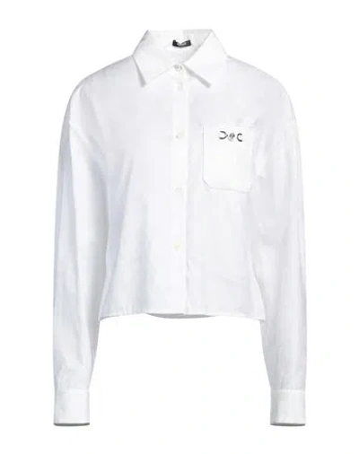 Versace Woman Shirt White Size 8 Cotton