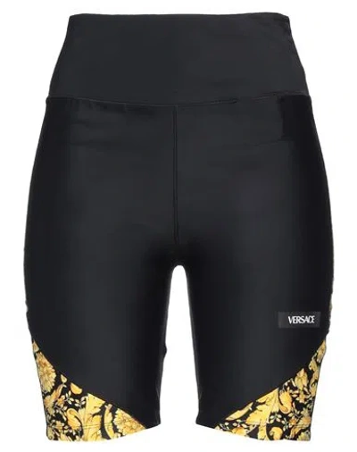 Versace Woman Shorts & Bermuda Shorts Black Size S Polyamide, Elastane