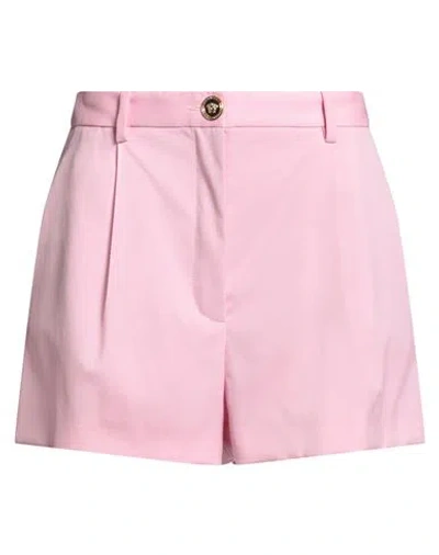 Versace Woman Shorts & Bermuda Shorts Pink Size 6 Virgin Wool, Elastane