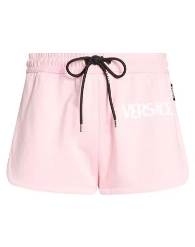 Versace Woman Shorts & Bermuda Shorts Pink Size 8 Cotton