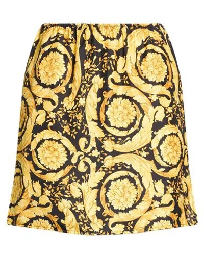 Versace Woman Shorts & Bermuda Shorts Yellow Size 10 Polyester