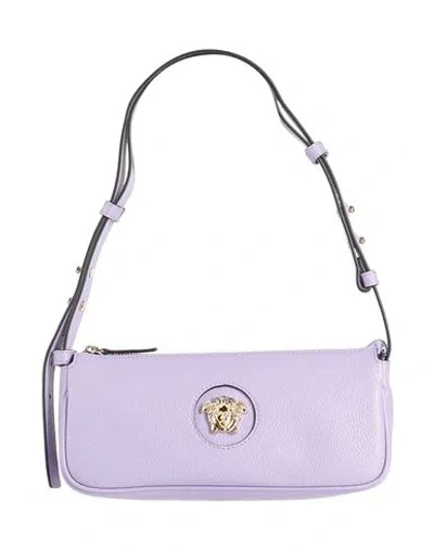 Versace Woman Shoulder Bag Purple Size - Calfskin