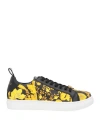 Versace Woman Sneakers Black Size 11 Soft Leather In Black