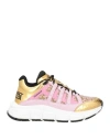 Versace Multicolor Trigreca Low-top Sneakers For Women In Gold
