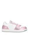Versace Woman Sneakers Pink Size 8 Leather