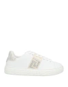 Versace Woman Sneakers White Size 6 Textile Fibers In White