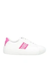 Versace Greca-print Flatform Sneakers In White