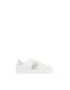 Versace Crystal Greca Low-top Sneakers In White